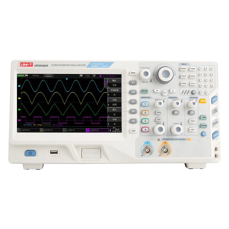 

UPO3102CS 2.5GS/s USB Inteace High Stable 2 Channels 100MHz Digital Oscilloscope