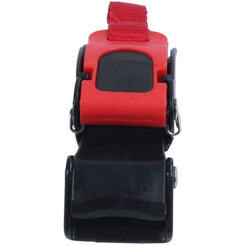 AU28-30X Plastic Motorcycle Helmet Speed Clip Chin Strap Quick Release Pull Buckle New Black+Red