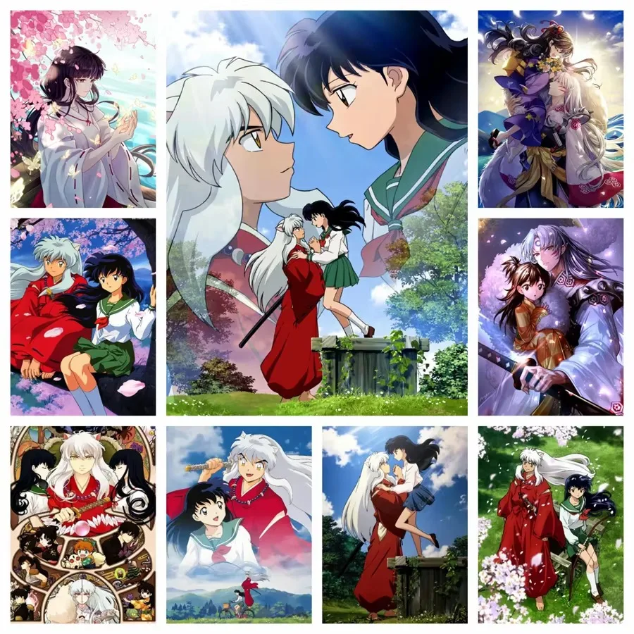 Diamantmalerei Japanischer Cartoon Anime Inuyasha Diamant-Mosaik Handgemachte Kunst Exquisites Kreatives Geschenk Heimdekoration