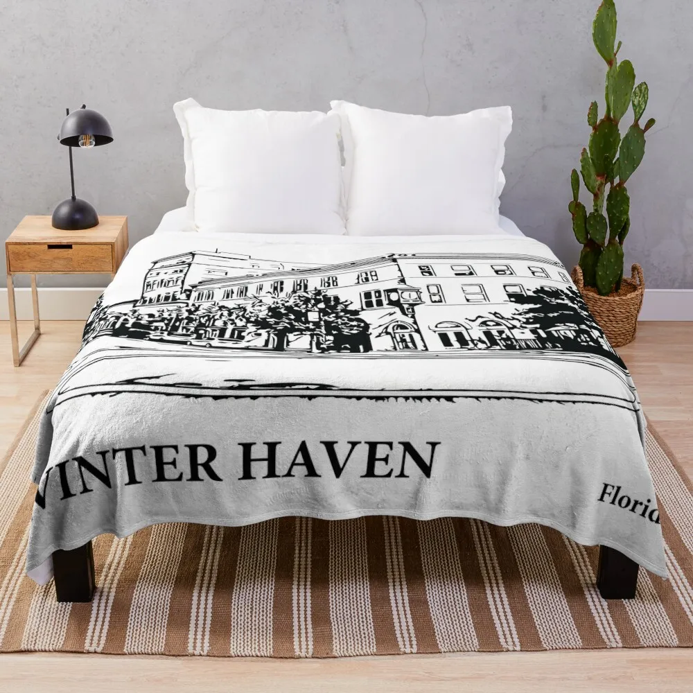 Winter Haven Florida Throw Blanket Hairy Decorative Sofa Blankets