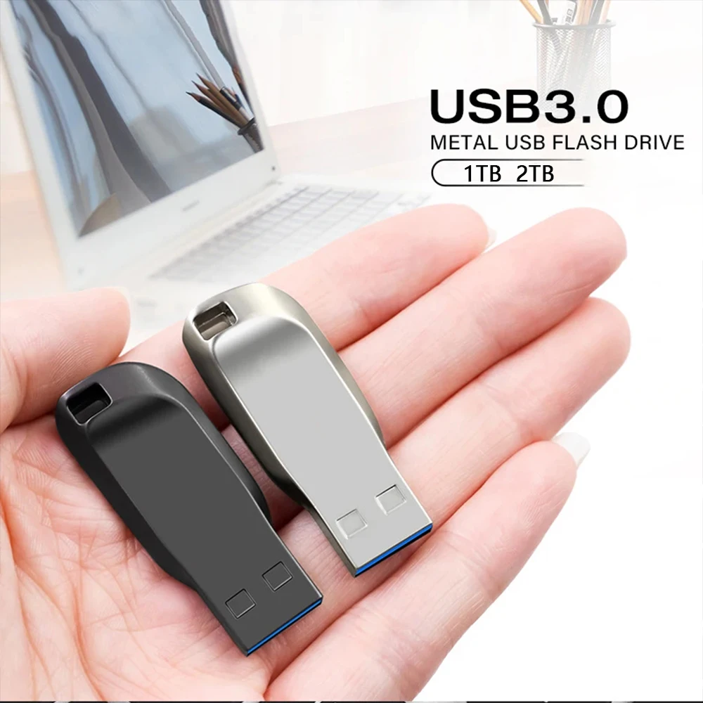 Металлические USB 3.0 Memoria USB-накопители 2 ТБ Флэш-накопитель USB 1 ТБ Высокоскоростной Cle USB-накопитель USB-накопитель Бесплатная доставка в