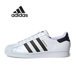 Adidas Superstar Men and Women Sports Sneakers, Casual Shoes, Black and White, Fashion, ZelEG4598