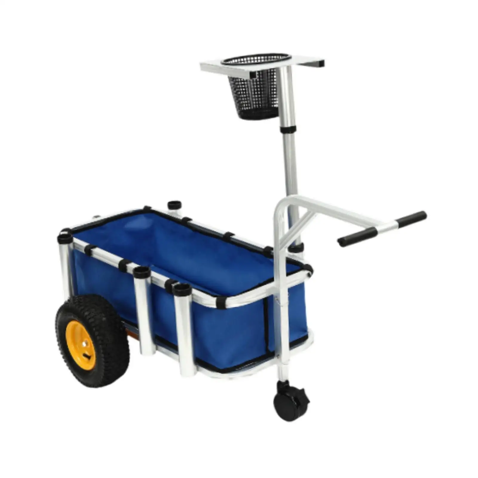 Beach Fishing Cart with Handle Multipurpose Portable Marine Cart for Camping Moving Beach Tourists Courtyard Fish Enthusiasts