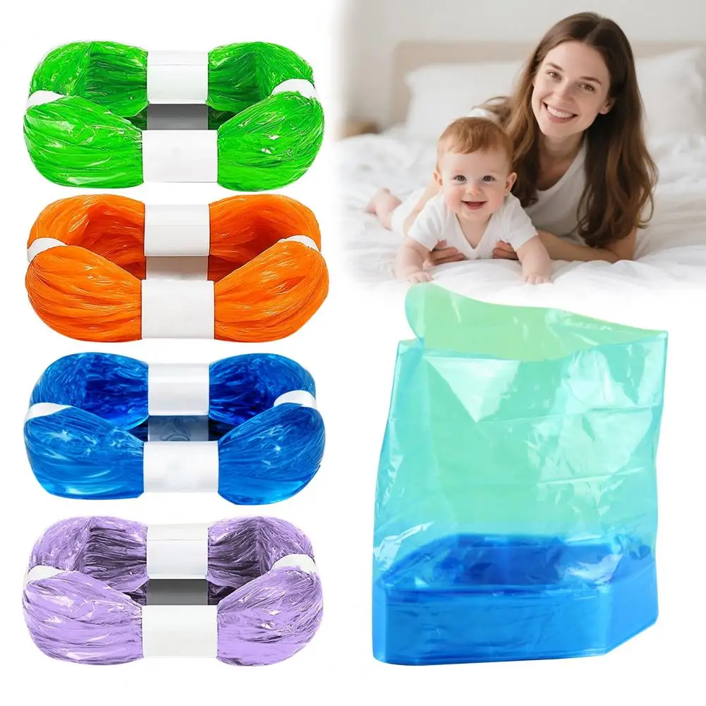 Odor Control Diaper Bags 4.5m Diaper Pail Refill Bags Odor Control Disposal Bags Leak Proof Trash Liners Seal Toss for Home