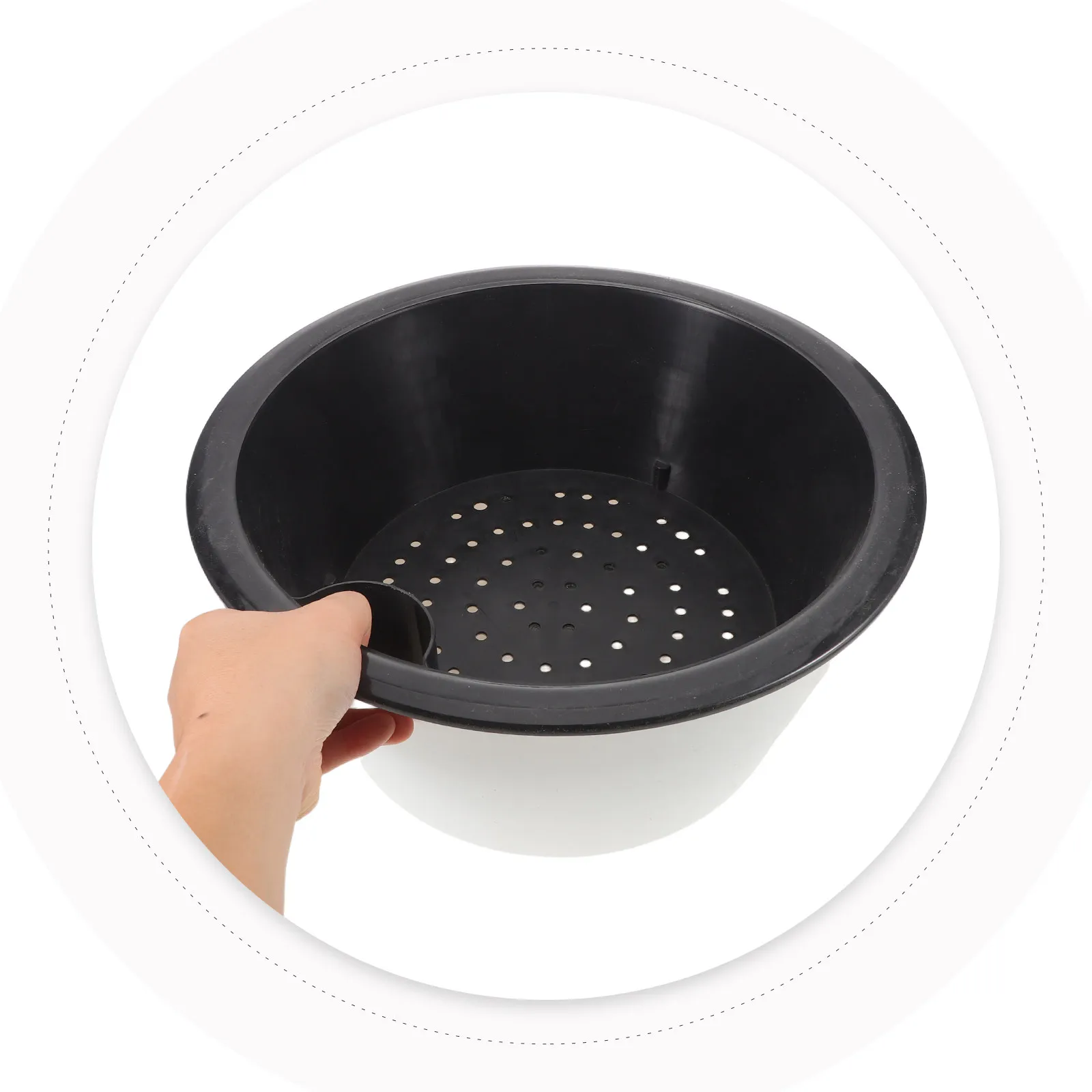 

Large Resin Indoor Plant Pot Round Wide Mouth Bonsai Planter for Living Room Tabletop Decorative Flower Pot Lightweight