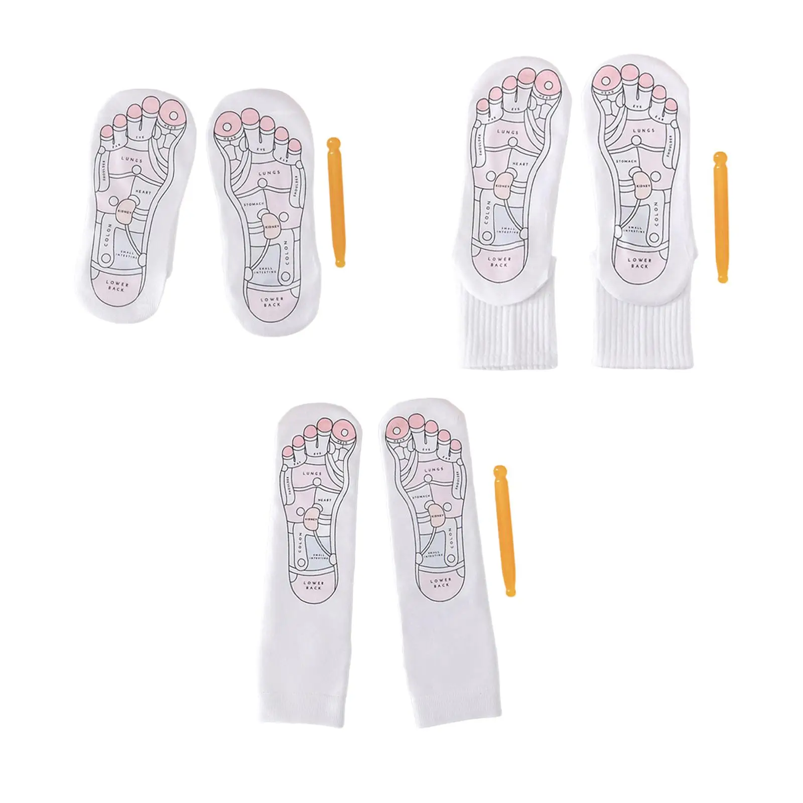 Reflexology Socks Supplies Accessories Casual Massage Auxiliary with Point Pen for Adults Daily Use Massage Parlor Beauty Salon