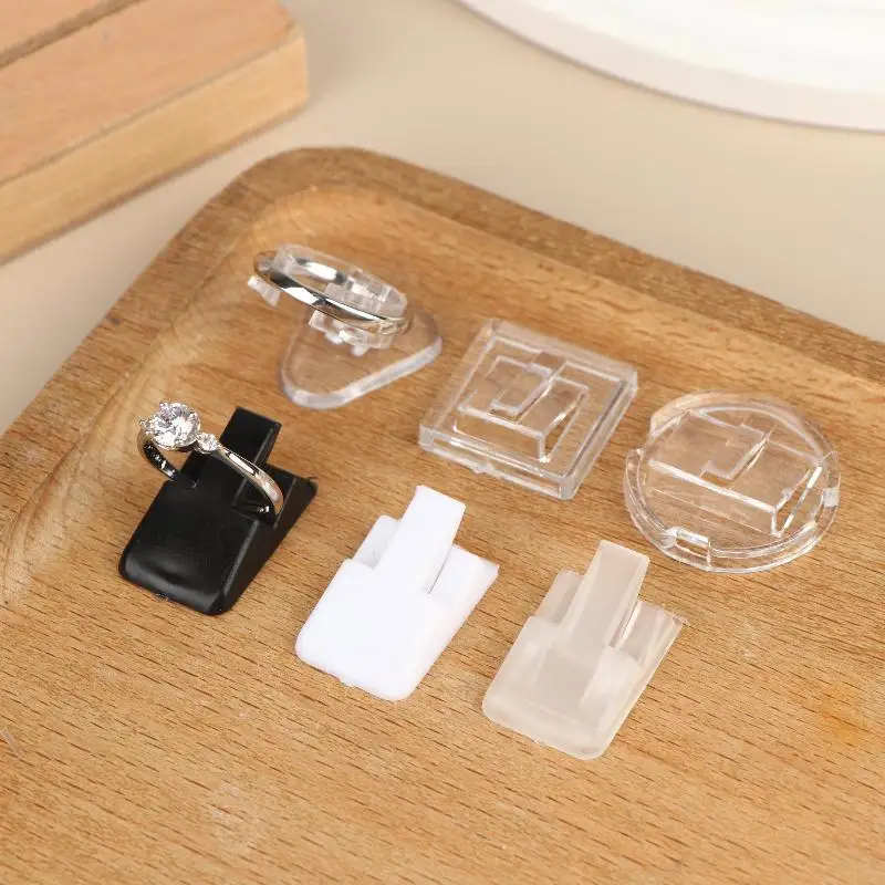 @*Plastic Ring Display Holders 20Pcs Set Transparent Stand for Jewelry Showcase Counter Display Store Exhibition - view 6