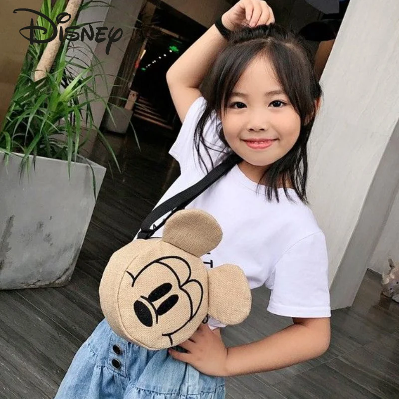 Disney Mickey Children\'s Crossbody Bag High Quality Fashion Boys\' Shoulder Bag Multifunctional Storage Girls\' Leisure Bag