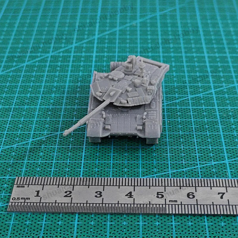 5PCS Russian T-90AM Main Battle Tank Resin Model 1/144 Scale Uncolored Battle Tanks Military Toys for Painting Decoration Hobby