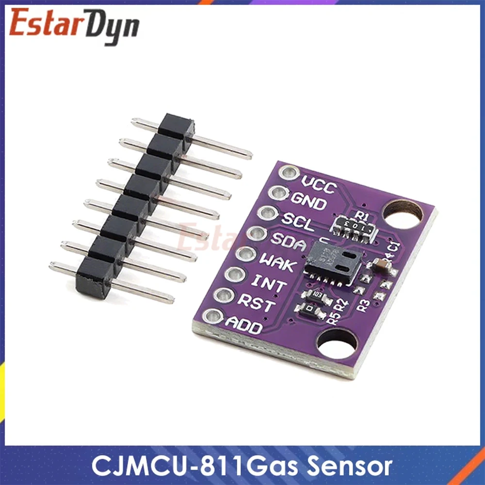 Gas Sensor Carbon Dioxide Detection Sensor Module CCS811 CO2 eCO2 TVOC Air Quality Detecting I2C Output CJMCU-811