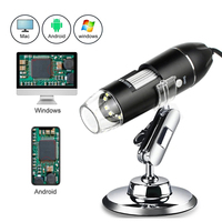 Adjustable 1600X 2MP 8 LED Digital Microscope Handheld Portable Digital USB Magnifier Electronic HD Magnification Endoscope