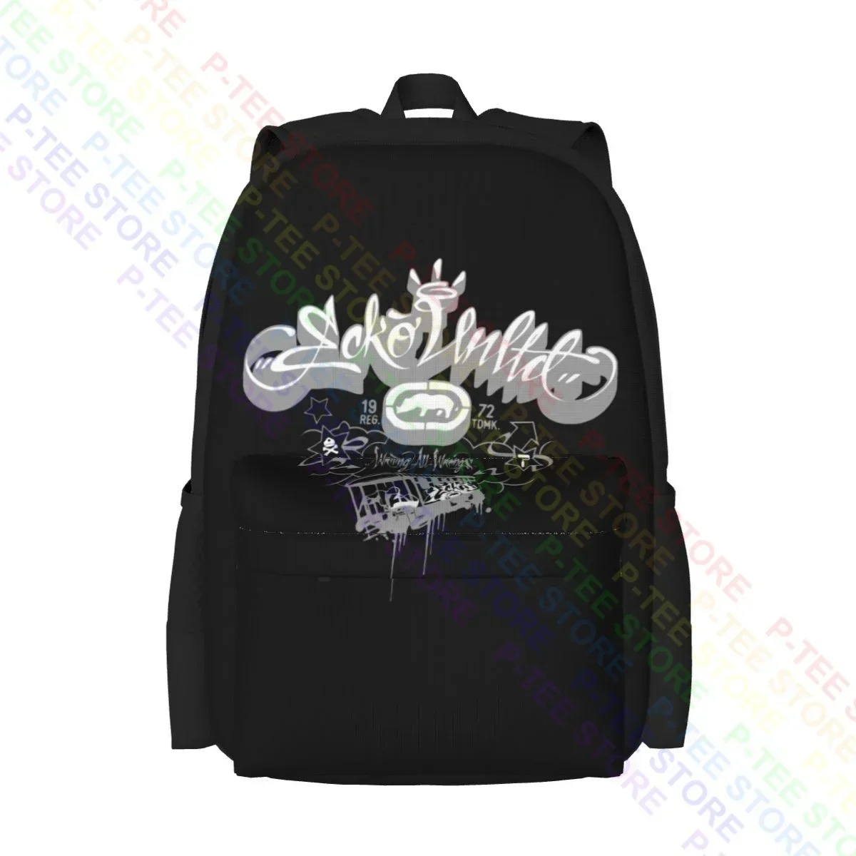 

Ecko_Unltd Graphic Large Capacity Backpack Fashion Swimming Sports Bag Riding Backpack