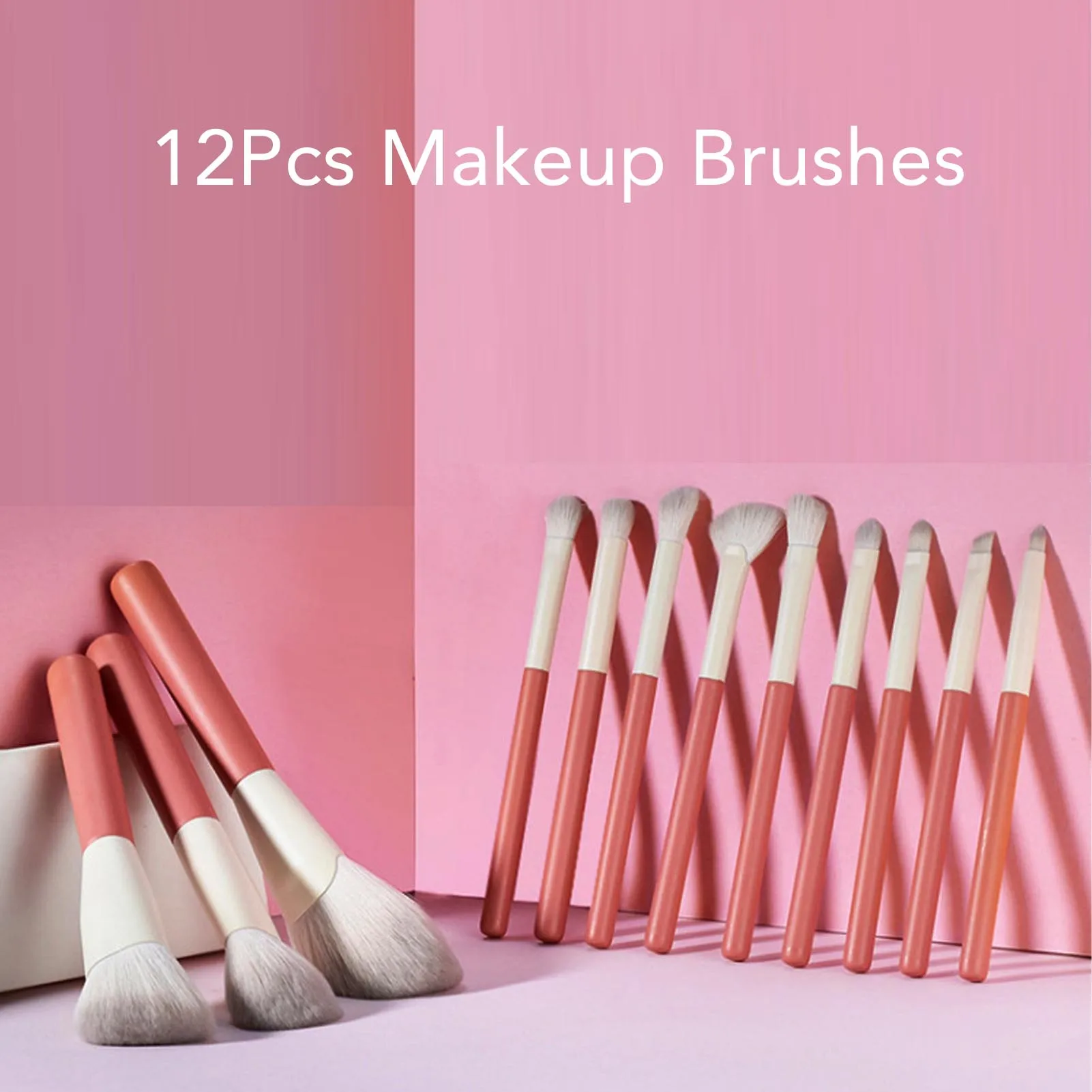 12Pcs Makeup Brushes Set Fine Workmanship Portable Soft Bristles Makeup Brushes With Envelope Bag For Home Travel