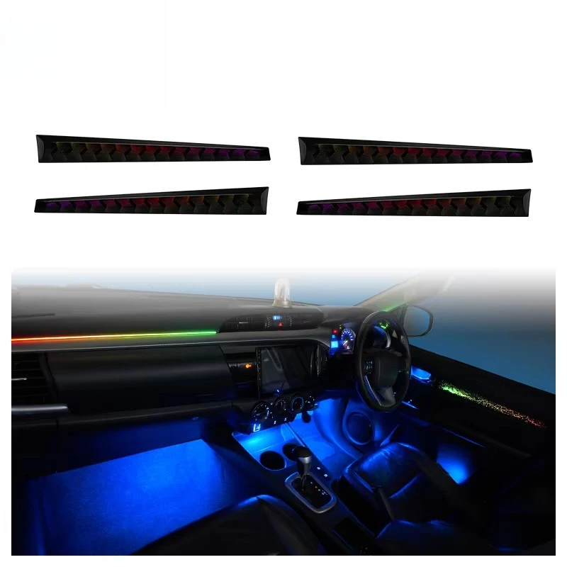 Smart multi-color interior lights for Toyota Hilux - app control and atmosphere upgrade