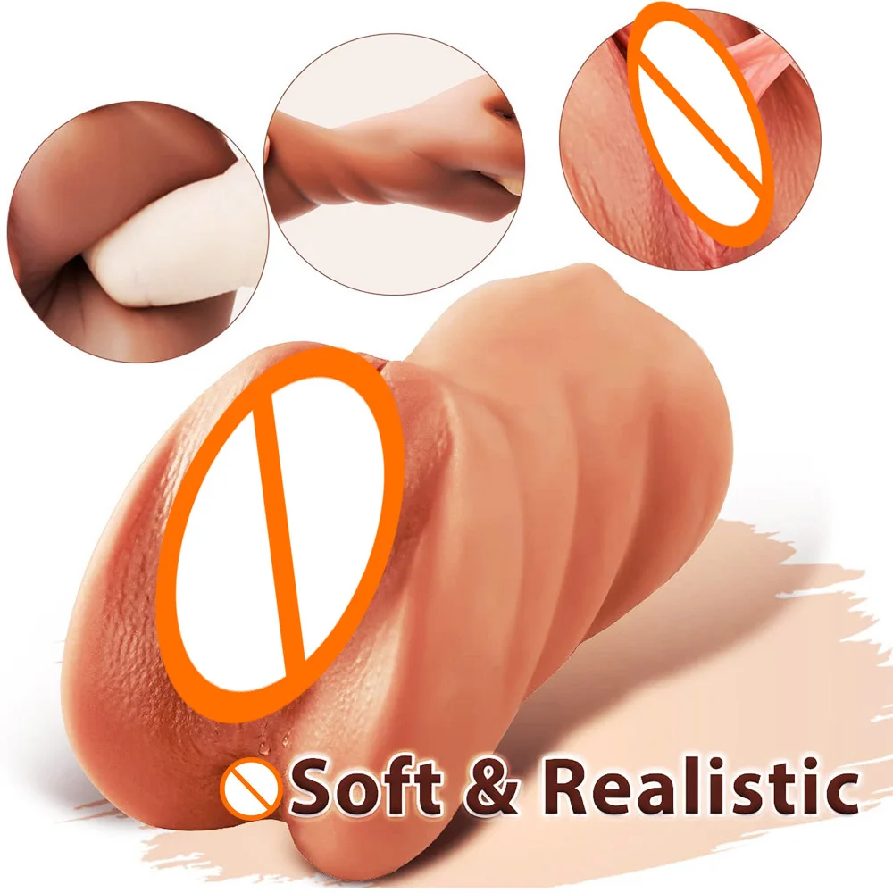 Consolador de silicona de garganta profunda para hombres, Copa masturbadora masculina, tapón anal, vagina y boca realista, se mueve, juguetes de