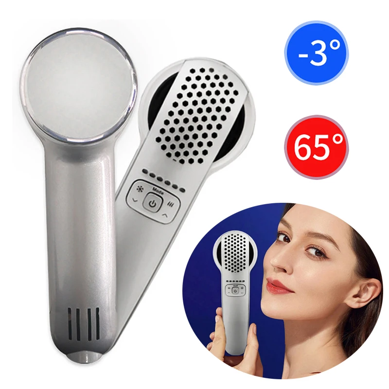 Hot Cold Hammer Home Facial Massager Lead-in Device Skin Lifting Tighten Rejuvenation Anti-aging Moisturizing Beauy Machine