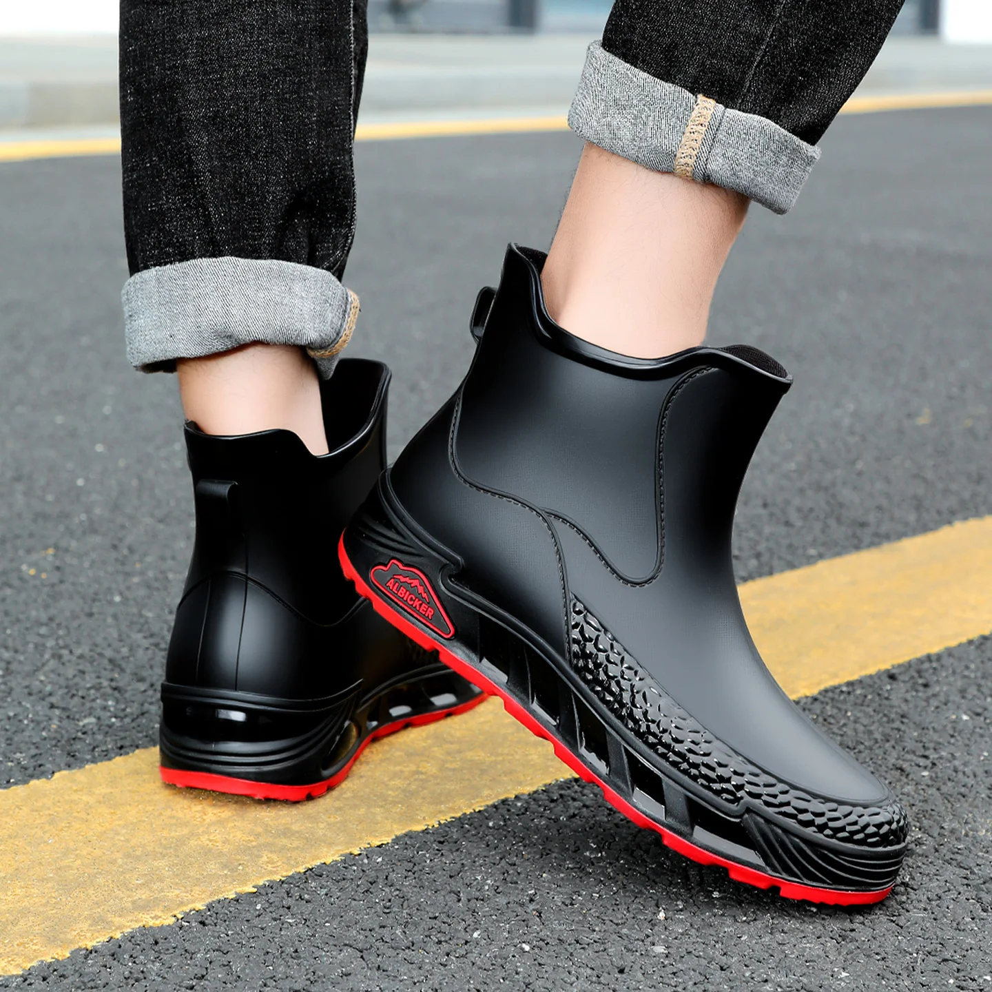 Sepatu bot hujan tahan air uni - Men'S Shoes Water Resistant ulasan dan harga