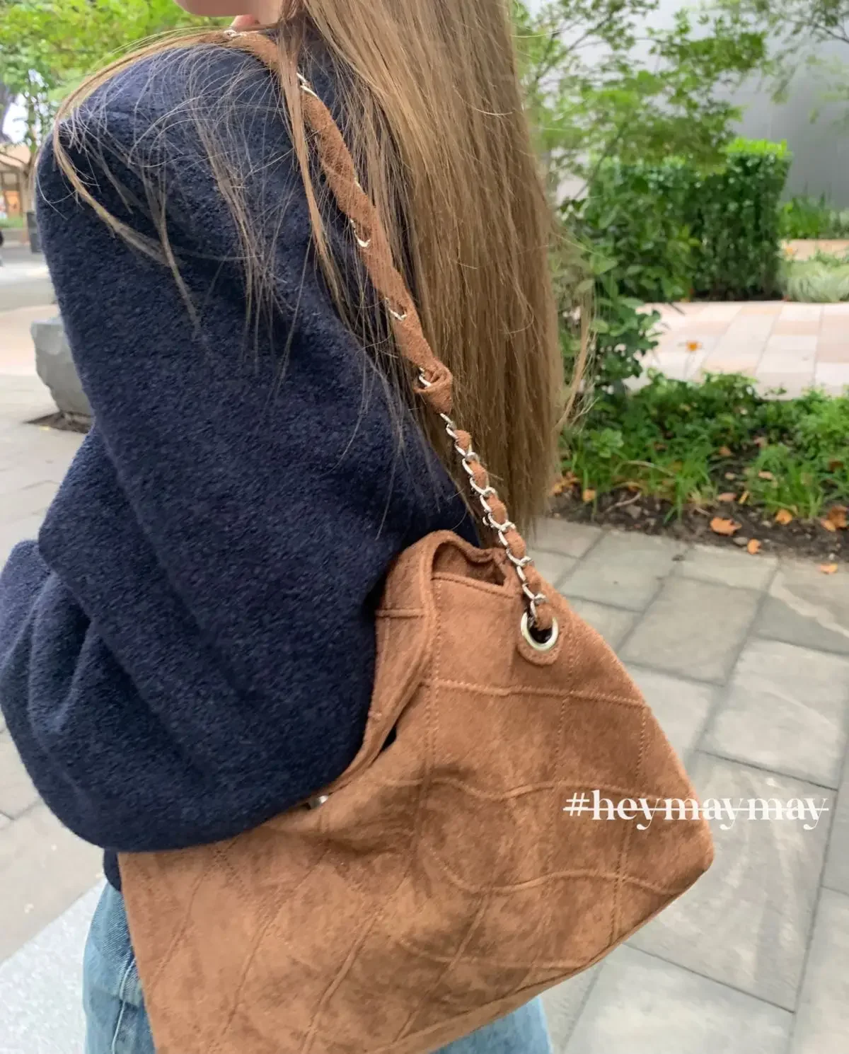 Miyagawa Suede Chain Underarm Bag 2023 New High Capacity Designder Bag Vintage Elegant Women Shoulder Bag