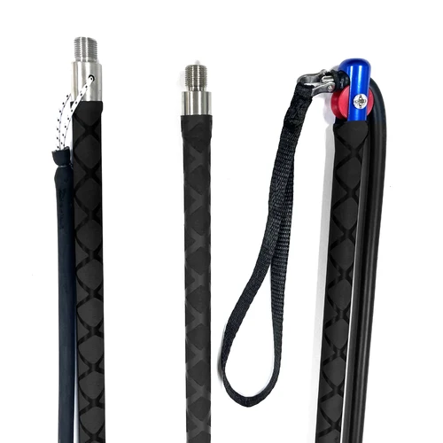 ローラーカーボンファイバーポールスピア 6FT ハンドスピア 8FT ポールスピア 11FT ダイビングフィッシュハープーンハワイアンスリングポールスピアスリップチップ付き