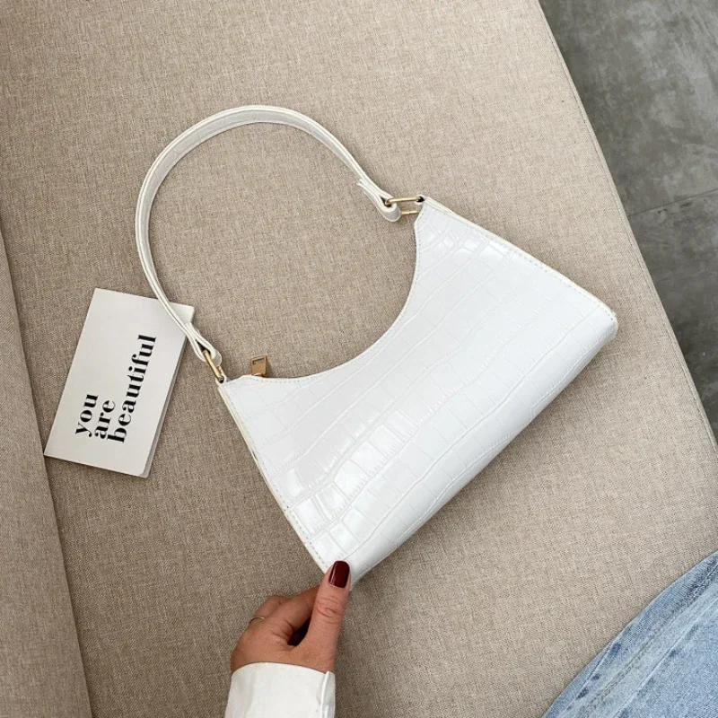 

2024 Fashion Women's Bag Retro Casual Women Totes Shoulder Bags Female Leather Solid Color Chain Handbags for Women сумки