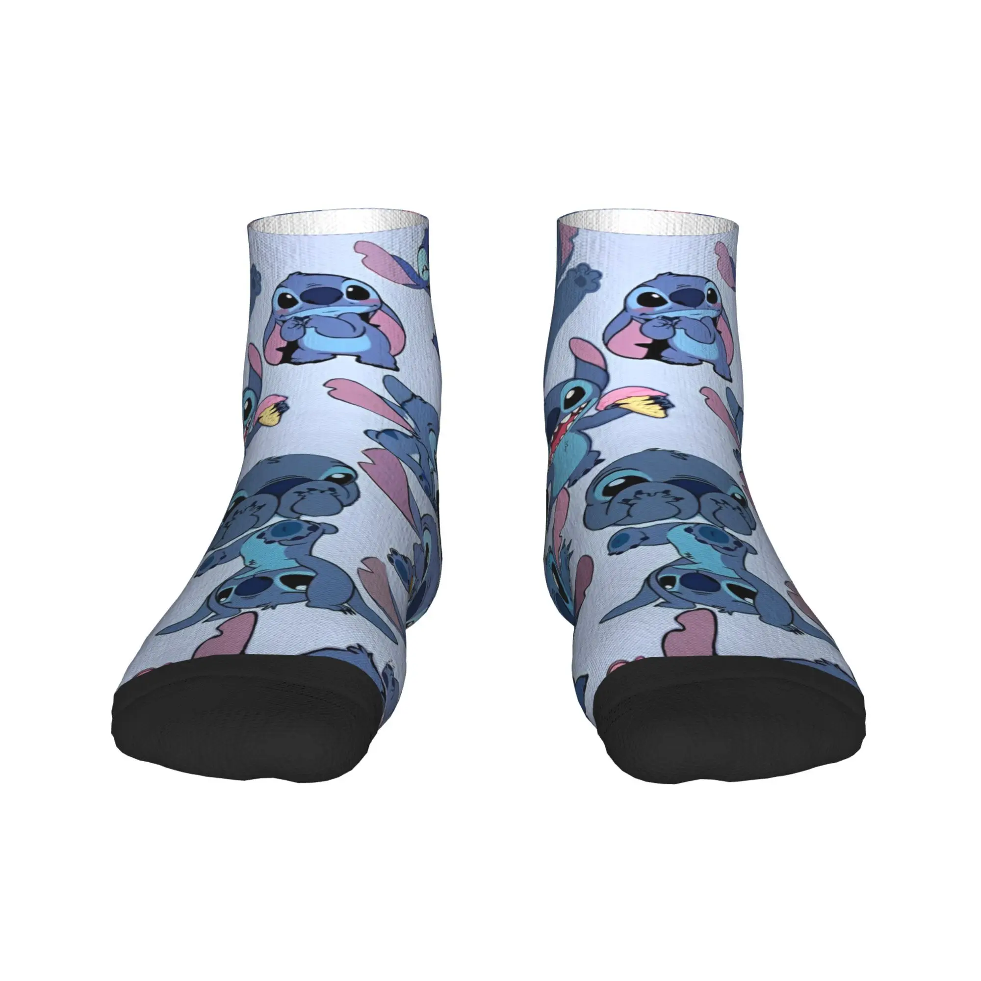 

Cartoon Stitch Pattern Socks Spring Ankle Socks Fashion Unisex Men Breathable Socks Graphic Running Anti Bacterial Socks