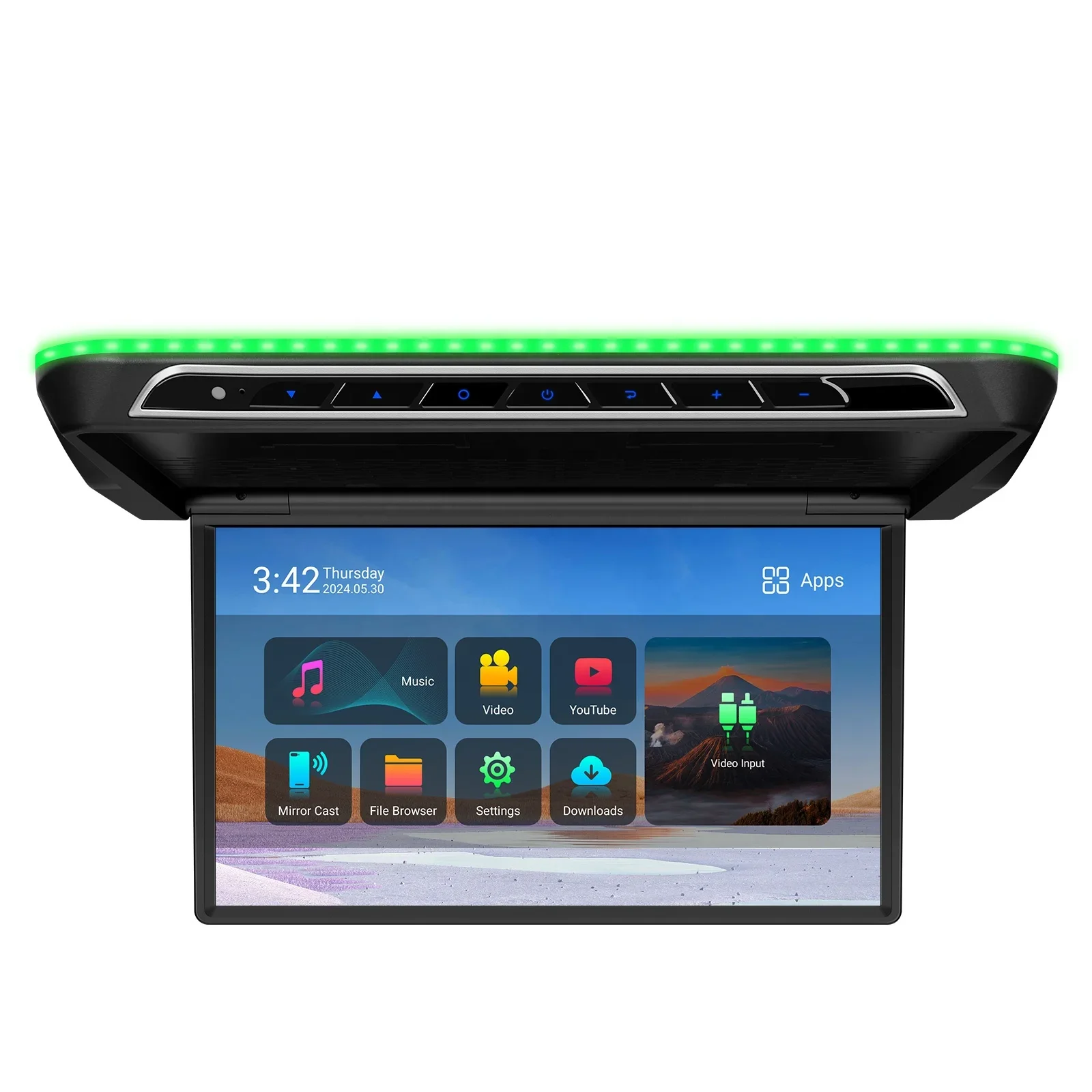 شاشة XTRONS مقاس 17.3 بوصة كهربائية مزودة بمحرك Android Car TV مع شاشة FHD IPS لسقف السيارة #2