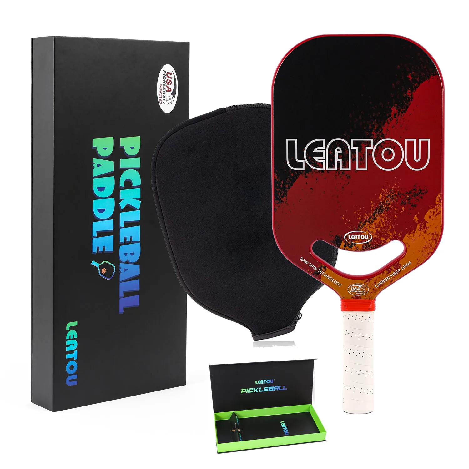 

ZOCO Carbon fiber Pickleball racket Carbon fiber integrated racket hot pressing forming borderless high-end matte surface matte