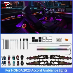 TMPRO 64 Colors LED Safety assistance systems Ambient Lighting For Honda Accord 2023-2024 Interior Decoration