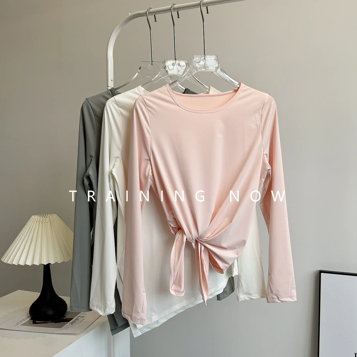 

High-value loose sports long-sleeved women's summer thin running exercise quick-drying top fashionable fitness yoga clothing