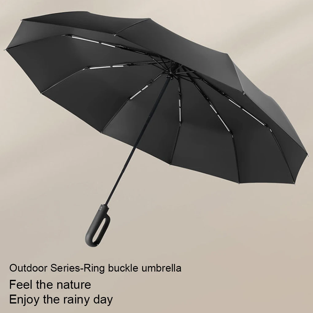 Starke 125cm verstärkte 10 Doppel knochen Brolly tragbare automatische Regenschirm Sonnenschutz