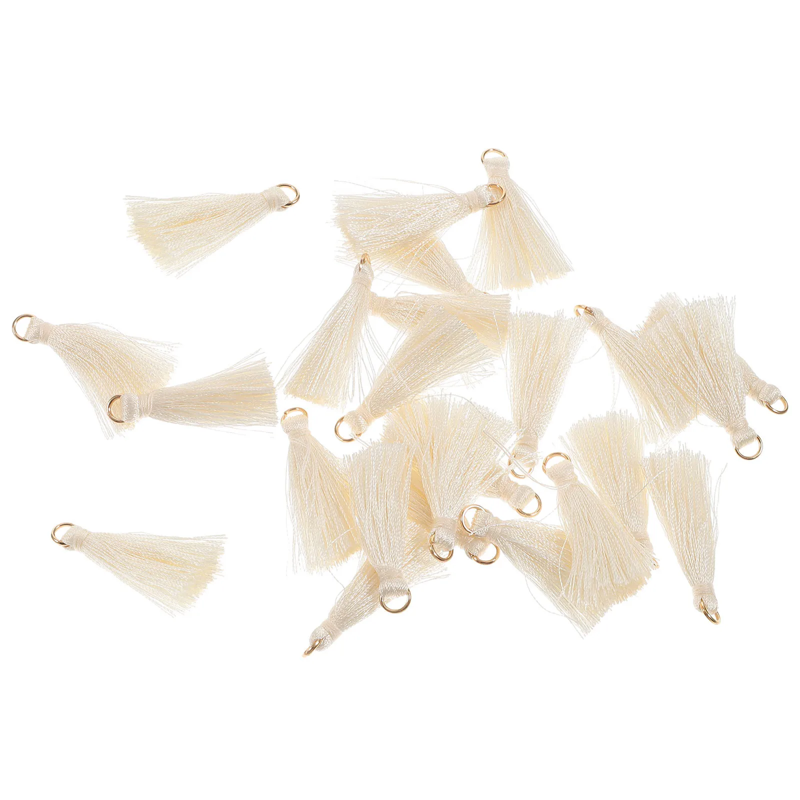 

50pcs Tassel Charms For Crafts Diy Tassels Pendants Accessories Keychain Fan Pendant Gift Packaging Bulk Craft Supplies Jewelry