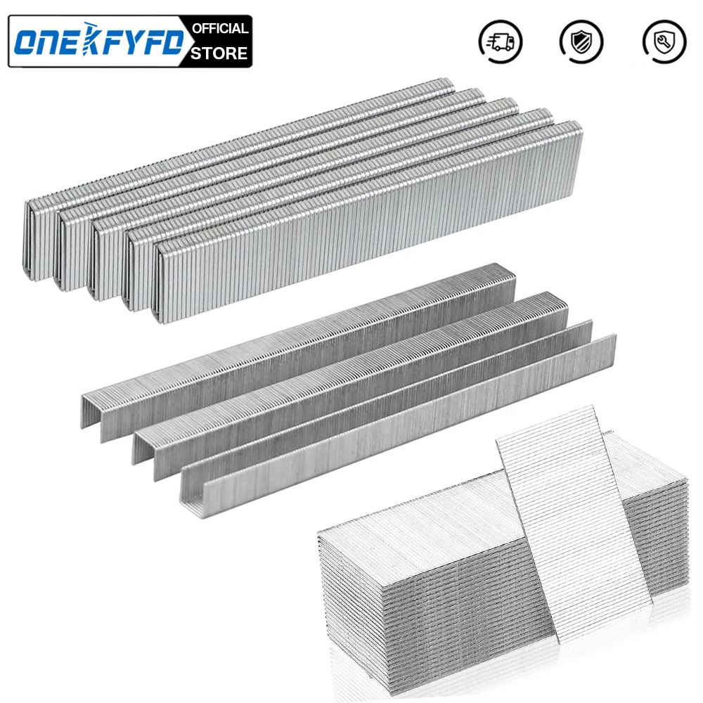 

ONEKFYFD 5000Pcs F30/1022/422 Straight Nails U-Nails for Electric Nail Gun Air Nails Gun Furniture Woodworking Tool