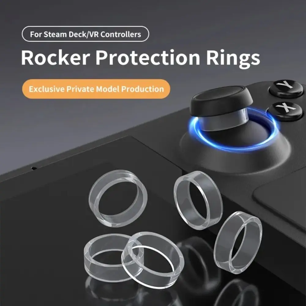 For Steam Deck/Quest2/Pico4 Protect Joystick Silicone Ring Wear Resisting Rubber Joystick Cover for Rog Ally