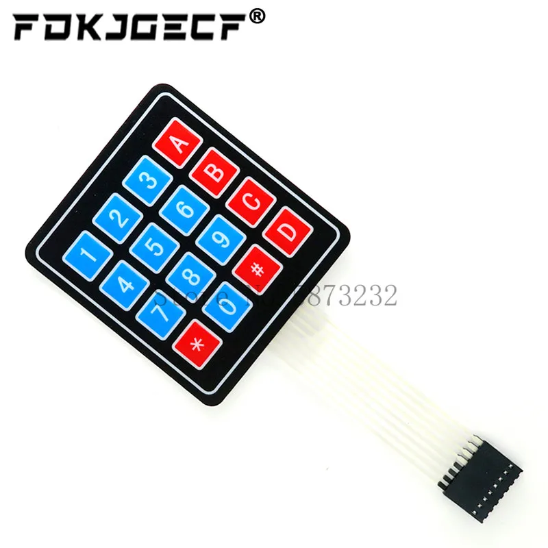 아두이노 스마트 자동차용 매트릭스 어레이 매트릭스 키보드, 멤브레인 스위치 키패드, 4 12 16 20 키, 1*4, 3*4, 4*4, 4*5, 1x4, 3x4, 4x4, 4x5