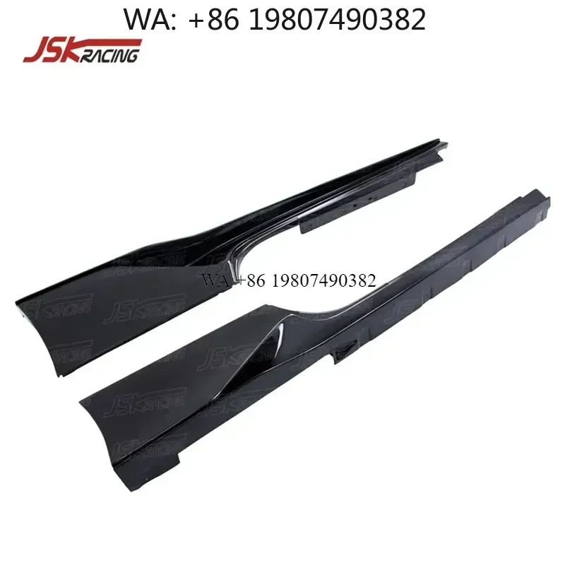 Wmwmnu Carbon Fiber Side Skirts Side Fins for 458 Italia Spider 2011-2016 Black Sails Style Body Kit Auto Accessories