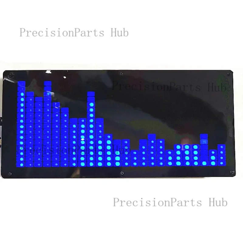 24-Segment Large Screen Blue LED Spectrum Kit Level Indicator Music Frequency Light