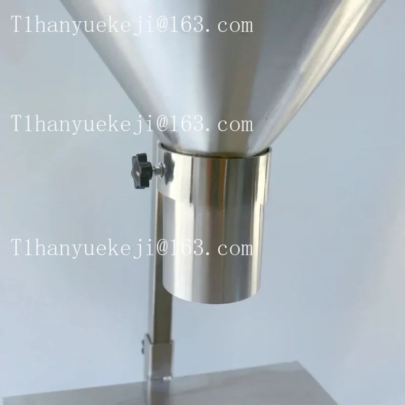 Stainless steel large diameter hopper packaging vacuum bag oil-proof sub-packaging artifact funnel with bracket switch