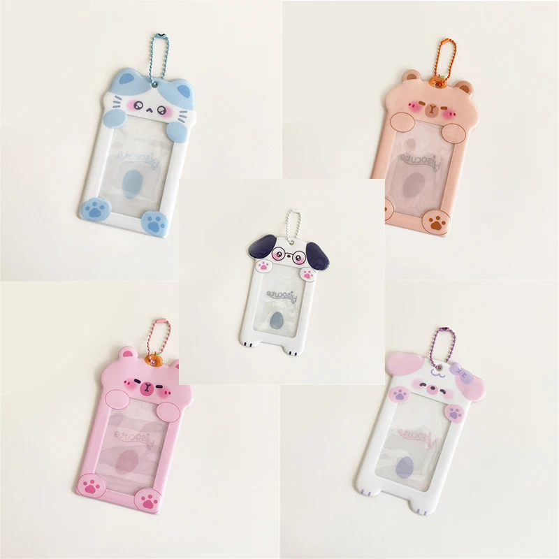 Cute Transparent Card Holder 3 Inch Idol Photo Card Holder Postcard Collector Card Card Case Album Photo Photocards Holder