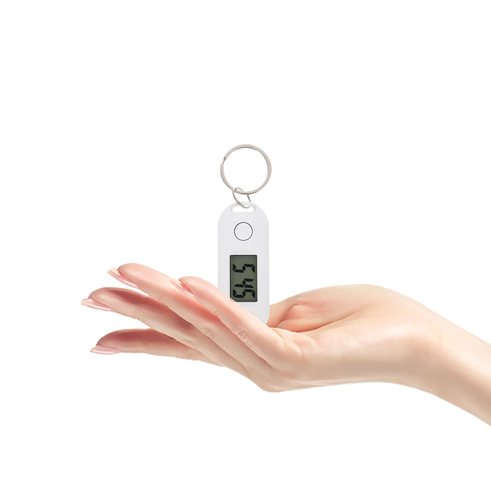 Electronic Watch Key Chain Digital Keyring Watch For Students Kids Silent Portable Timepiece For School Exam Outdoor Travel