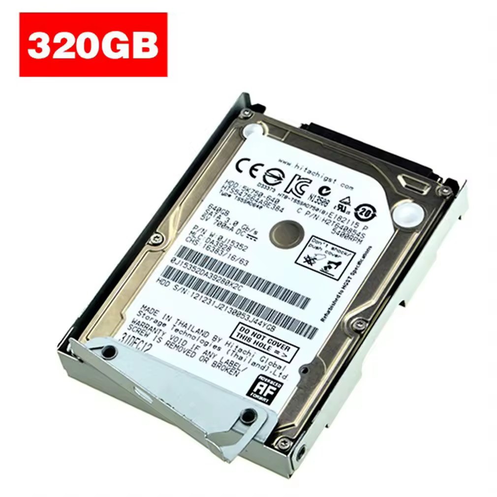 כונן קשיח בנפח 320GB עבור Sony PS3/PS4/Pro/Slim 2.5 אינץ' כונן קשיח SUPER SLIM מכונת משחק כונן קשיח כסוף ללא מחזיק