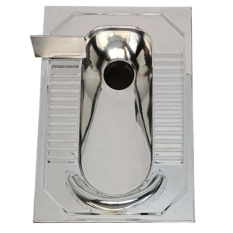 

304 stainless steel flushes around the front gear and after the water enters, the sewage can be added with S-bend squatting toil