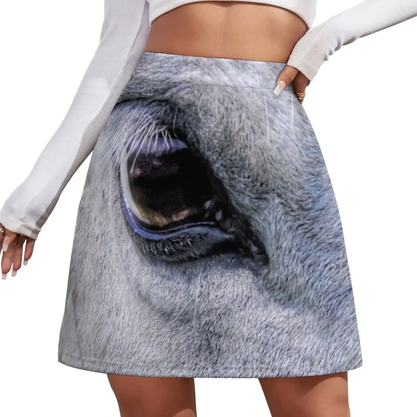 

Eyes are the Window Mini Skirt night club women luxury women's skirt