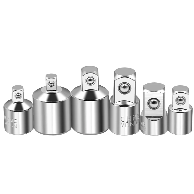 Stainless Steel Ratchet Wrench Socket Converter Sleeve Head Adapter 1/4