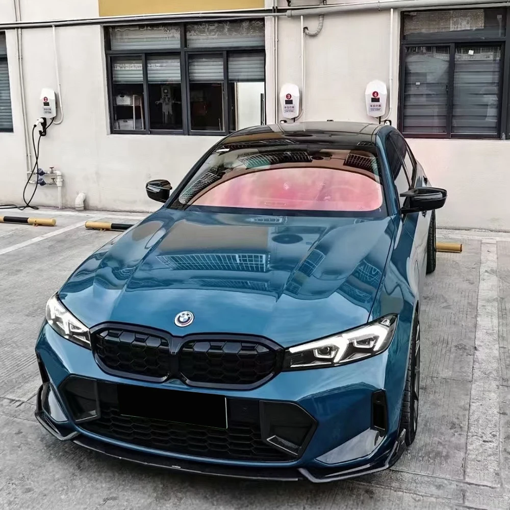 PET Butterfly Valley Blue Automotive Vinyl Wrap Bubble Free Long Lasting Automotive Color Change Film