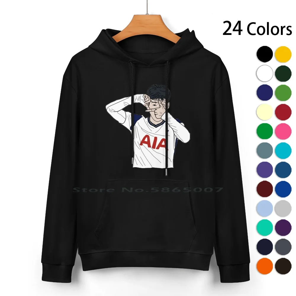 

Heung-Min Son Photographic Print Pure Cotton Hoodie Sweater 24 Colors England Soccer Spurs City Harry United Kingdom Vintage