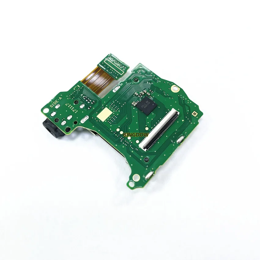 Slot Soket Kartu Game dengan Soket Earphone Headset Komponen Perbaikan Pengganti PCB Motherboard untuk Konsol Game Nintendo Switch