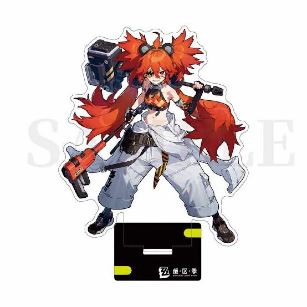 Anime Fans Gifts Hot Game Zenless Zone Zero HD Figures Acrylic Stand Anby Demara Alexandrina Billy ZZZ  Series About 15cm