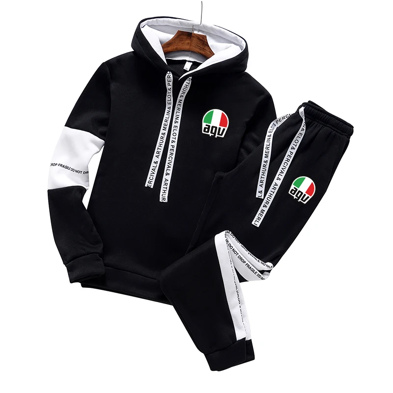 

Daily Casual Hot Sale Men's Tracksuit Hooded Long Sleeves Sports Single Piece Sweatshirts And Sweatpants Comfort Outdoor Jogging