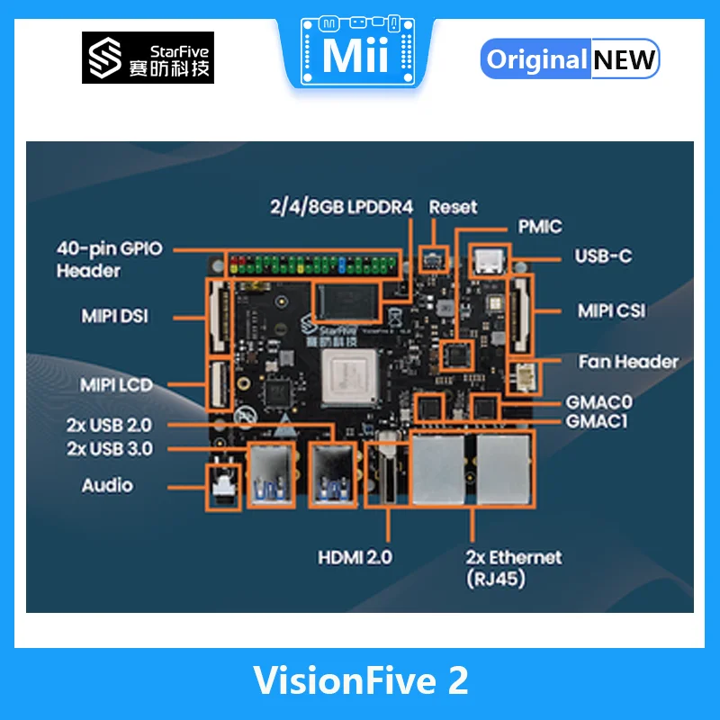 Imagem -05 - Visionfive-risc-v Development Board Risc-v Starfive Linux Jh7110