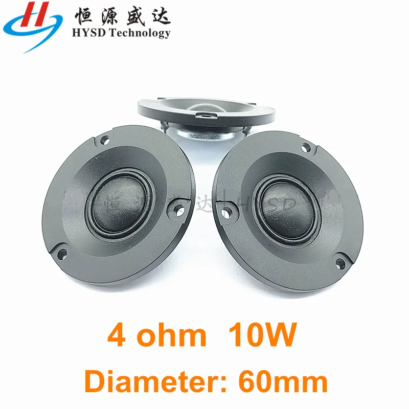 2pcs Hifi tweeter speaker 4 ohms 10 watts 10W 4R 4ohm loudspeaker Diameter 60mm 6CM